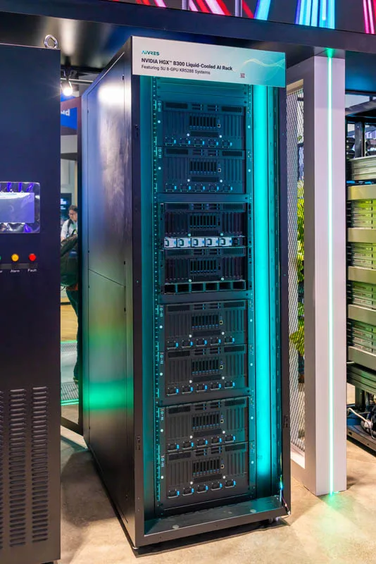 Rack Aivres KRS8000V4 Vera Rubin NVL72 với thiết kế tản nhiệt lỏng