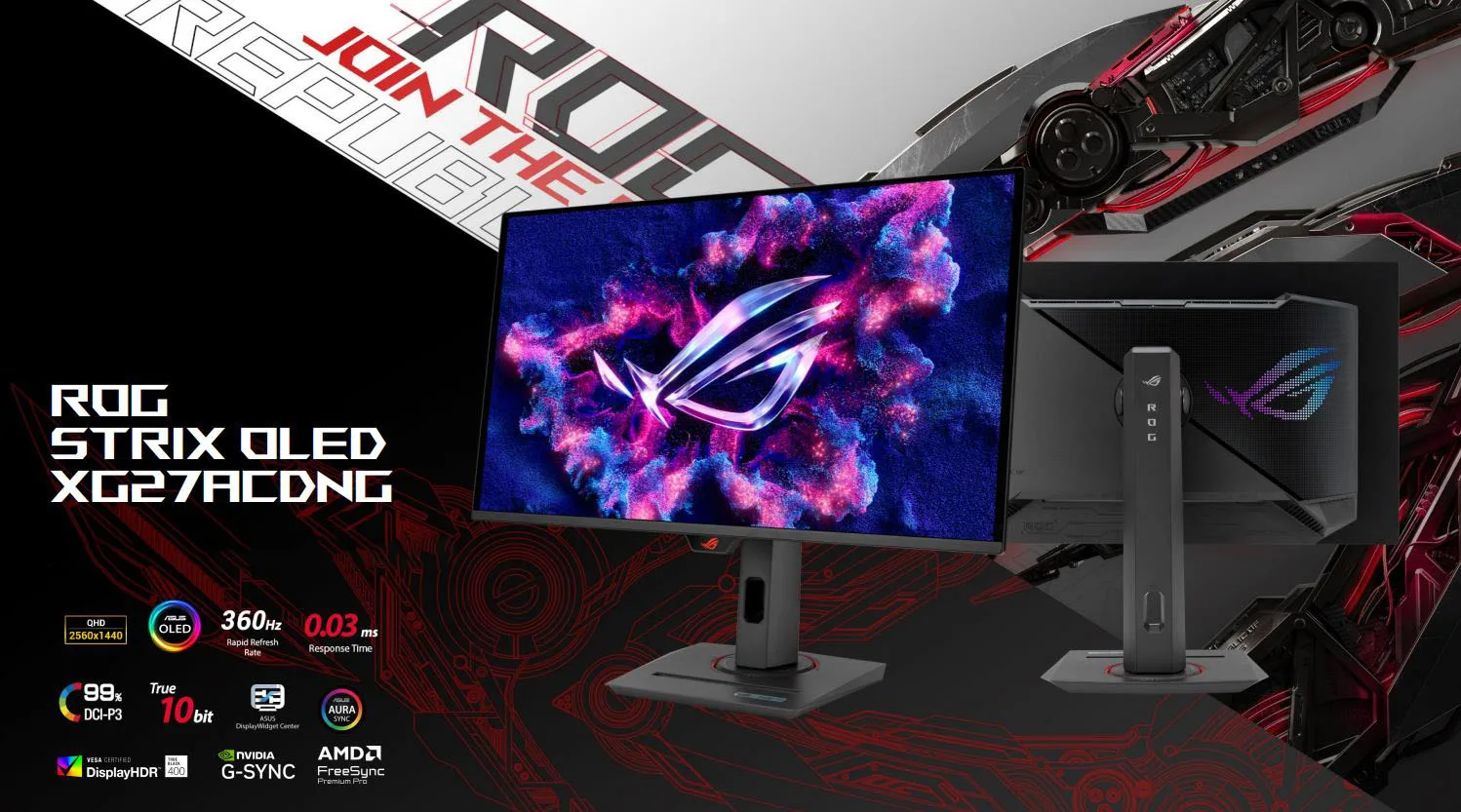 Chi tiết tấm nền Fast IPS và công nghệ ELMB SYNC trên ROG Strix XG27ACMSR