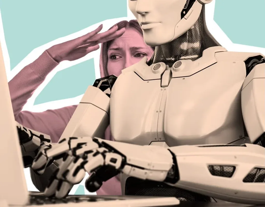 humans supervising AI